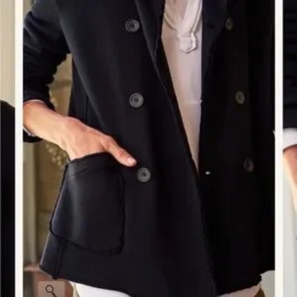 FRANK and EILEEN BELFAST double breast Peacoat Navy Sz M NEW - Picture 4 of 4